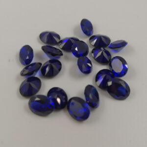 oval synthetic blue sapphire gemstones manufacturer