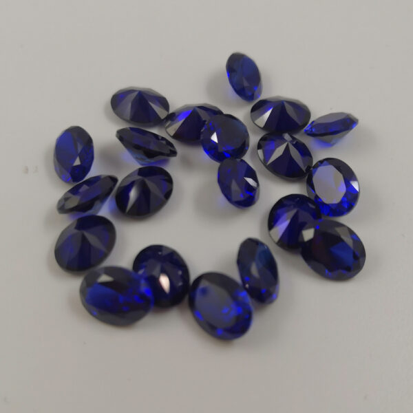 oval synthetic blue sapphire gemstones manufacturer