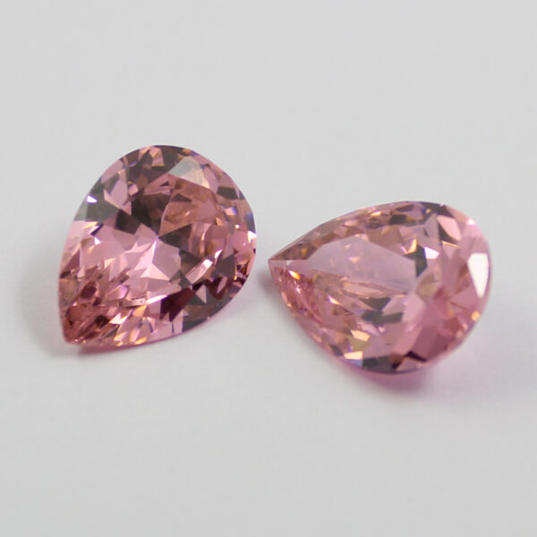pink pear cubic zirconia stones