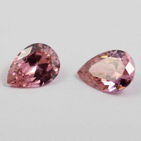 pink pear cubic zirconia stones wholesale price
