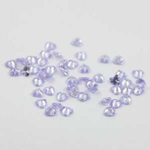 heart cubic zirconia lavender China