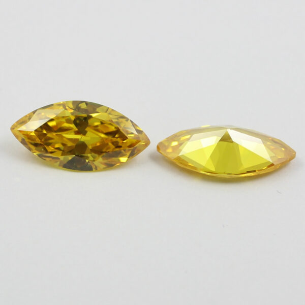 marquise cubic zirconia yellow manufacturer