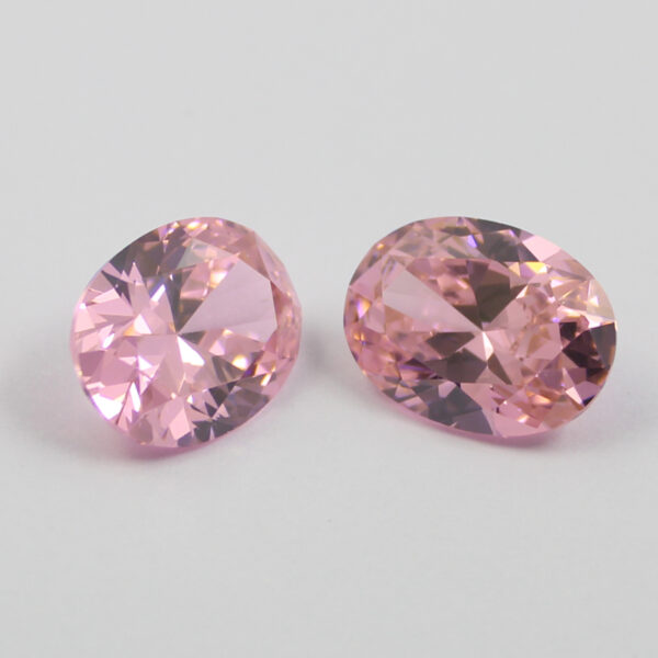 oval cubic zirconia pink China