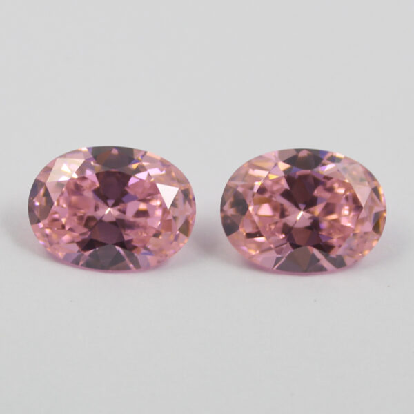 oval cubic zirconia pink wholesale price