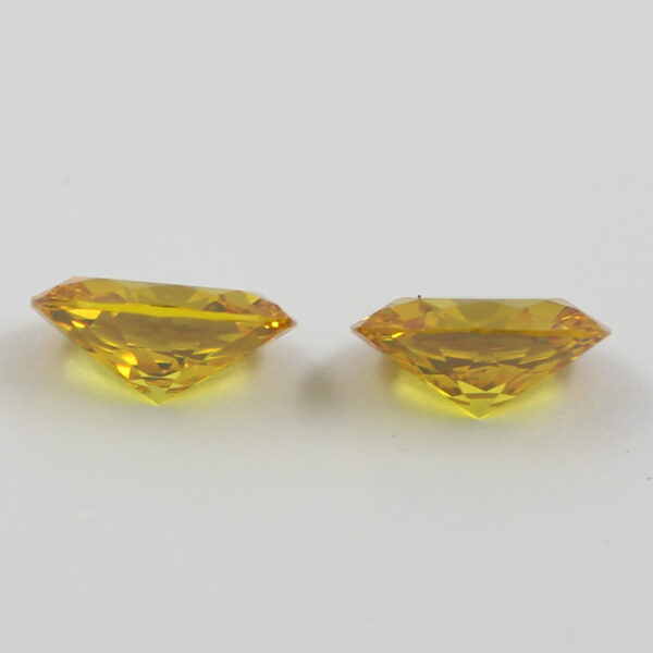 oval cubic zirconia yellow supplier