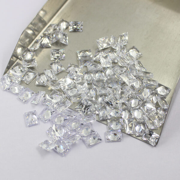 rectangle cubic zirconia white manufacturer