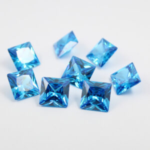 square cubic zirconia aquamarine manufacturer