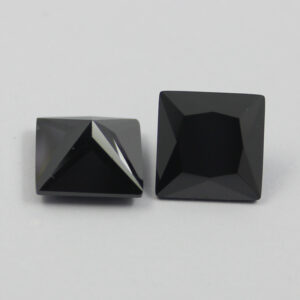 square cubic zirconia black China