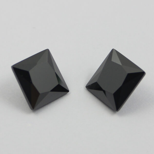 square cubic zirconia black supplier
