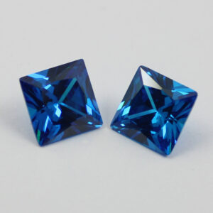 square cubic zirconia swiss blue manufacturer