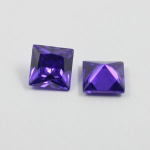 square cubic zirconia violet manufacturer