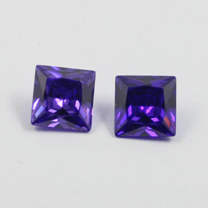 square cubic zirconia violet supplier