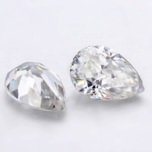 pear cut white moissanite China supplier