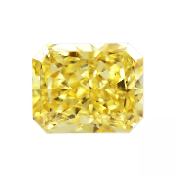 Octagon Canary Yellow Ice Flower Cut Cubic Zirconia China