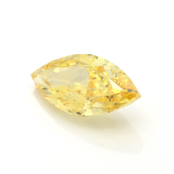 canary yewllow rushed ice marquise cut cubic zirconia China