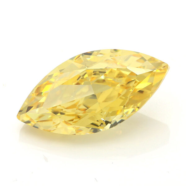 canary yewllow rushed ice marquise cut cubic zirconia manufacturer