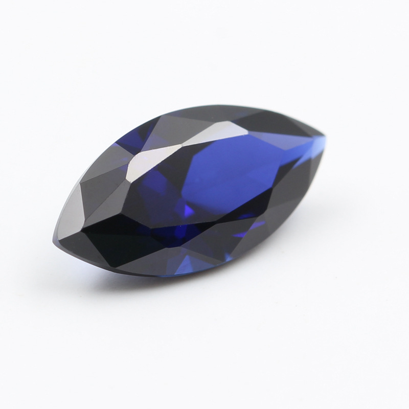 lab created blue sapphire marquise cut China