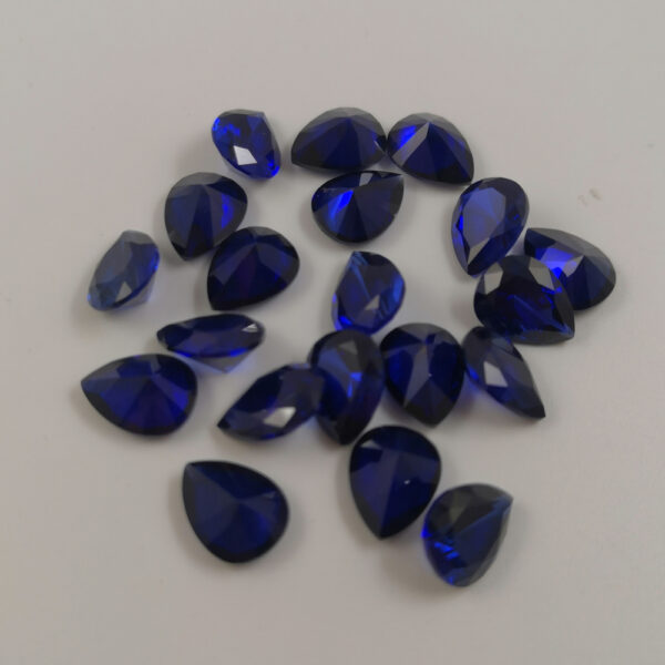 lab created blue sapphire pear cut China