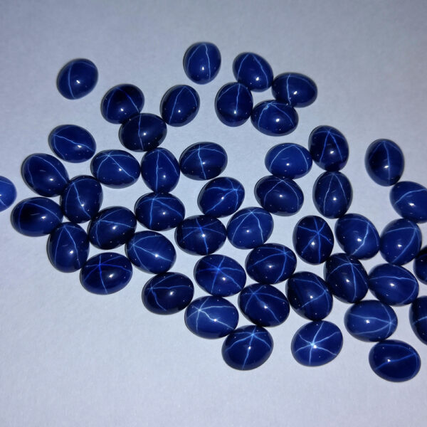 lab created oval star blue sapphire China