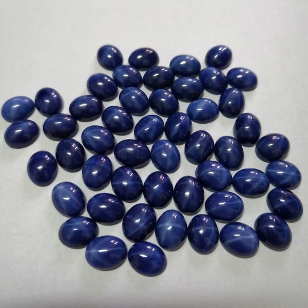 lab created oval star blue sapphire wholesale price