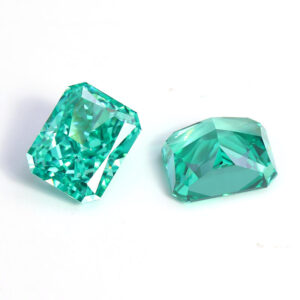 paraiba color rectangle shape brilliant ice flower cut cubic zirconia China