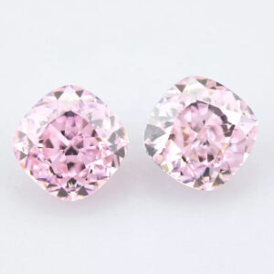 pink crushed ice cushion cut cubic zirconia China