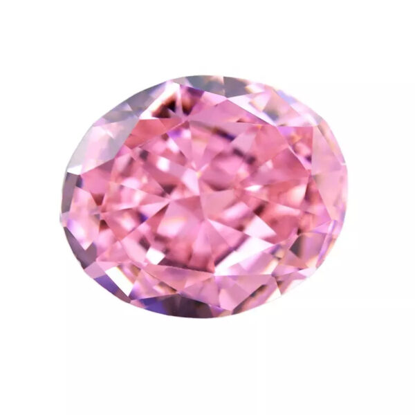 pink crushed ice oval cut cubic zirconia China