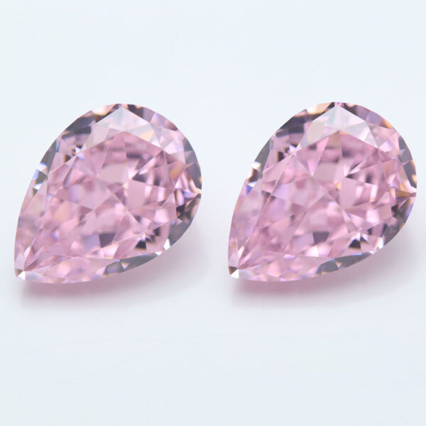 pink crushed ice pear cut cubic zirconia China