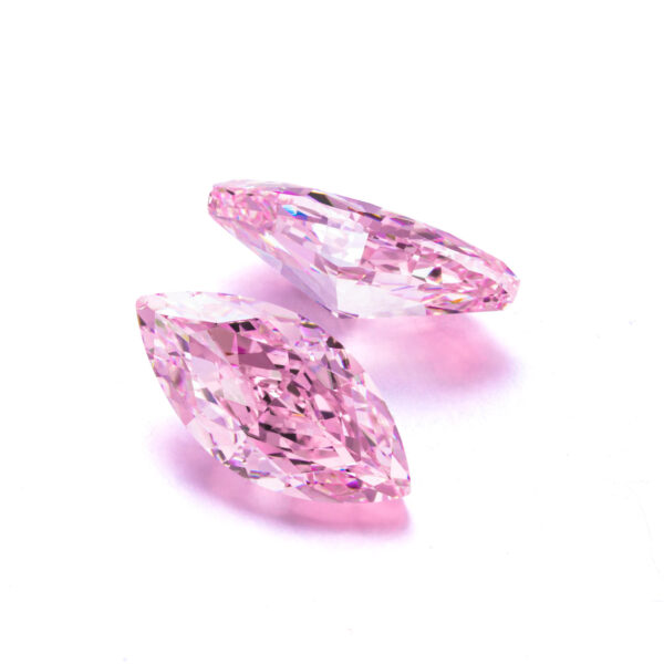 pink rushed ice marquise cut cubic zirconia China
