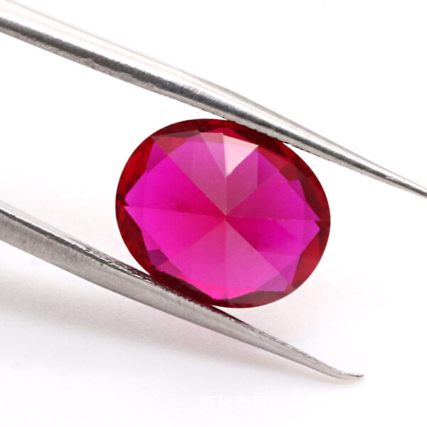synthetic ruby#5 oval supplier