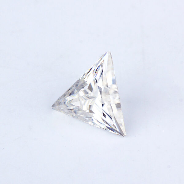 triangle cut white moissanite manufacturer