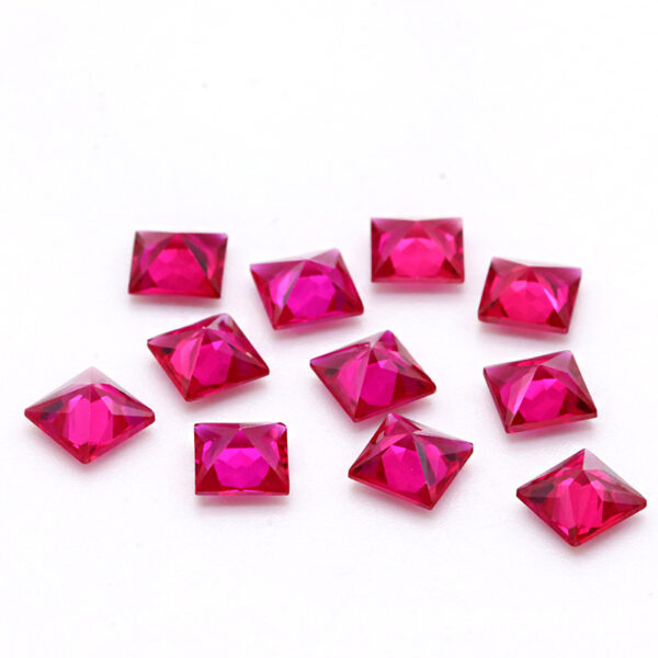 synthetic ruby#5 square manufacturer