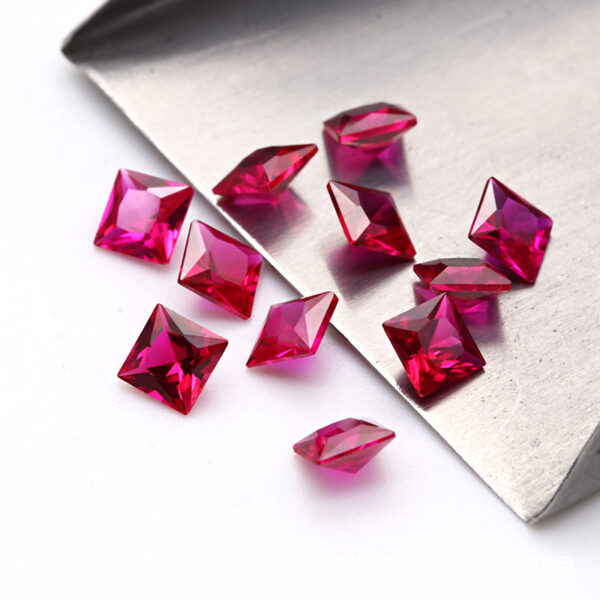 synthetic ruby#5 square supplier