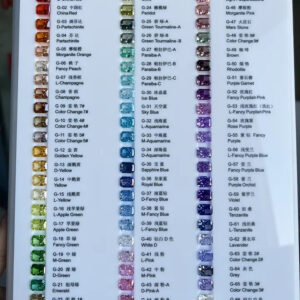 The Colors Chart CZ for Crushed Ice Cutting China
