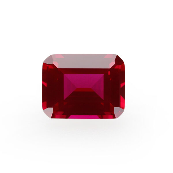 synthetic ruby#5 emerald cut manufacturer