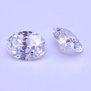 6A White Oval CZ Wholesale China Supplier