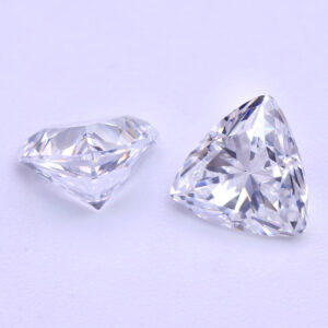 6A White Trillion Cut Cubic Zirconia Loose Stones