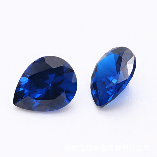 pear synthetic blue spinel #113 China