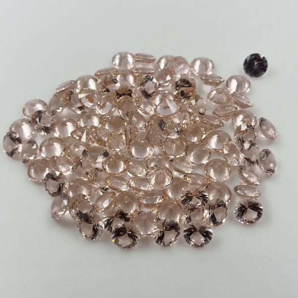 peach morganite color nano gems