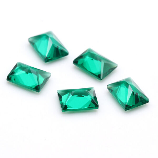 rectangle shape green nano gems wax casting safe