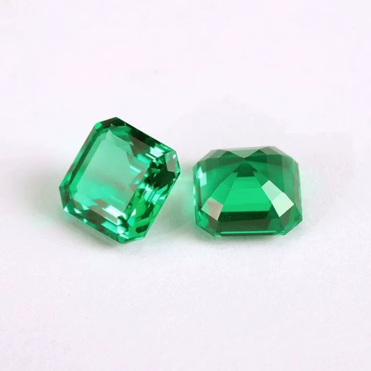 Hydrothermal-Emerald-Ascher-Cut Loose Gemstones China