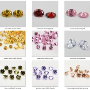 Oval and Round Cut Mixed Color CZ 7X9MM 4660PCS
