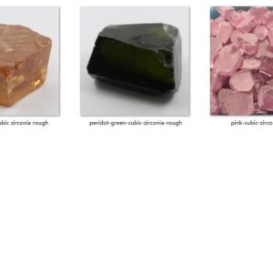 Pink/Champagne/Peridot Color CZ Rough 0.5KG Each Color
