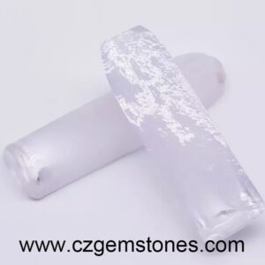 lab created white sapphire rough