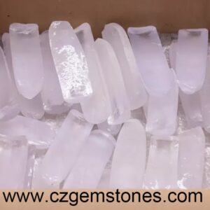 lab created white sapphire rough